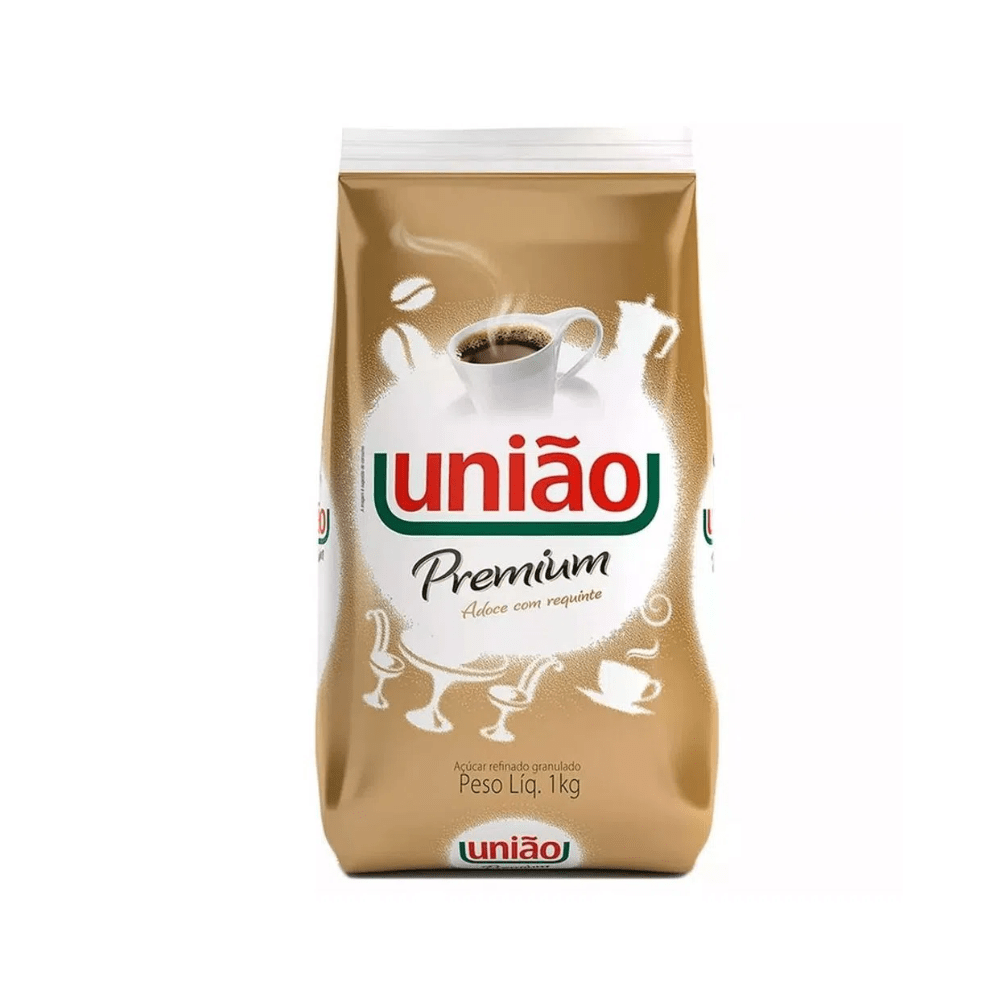 Açúcar Refinado Granulado Premium União 10 Unid com 1kg cada