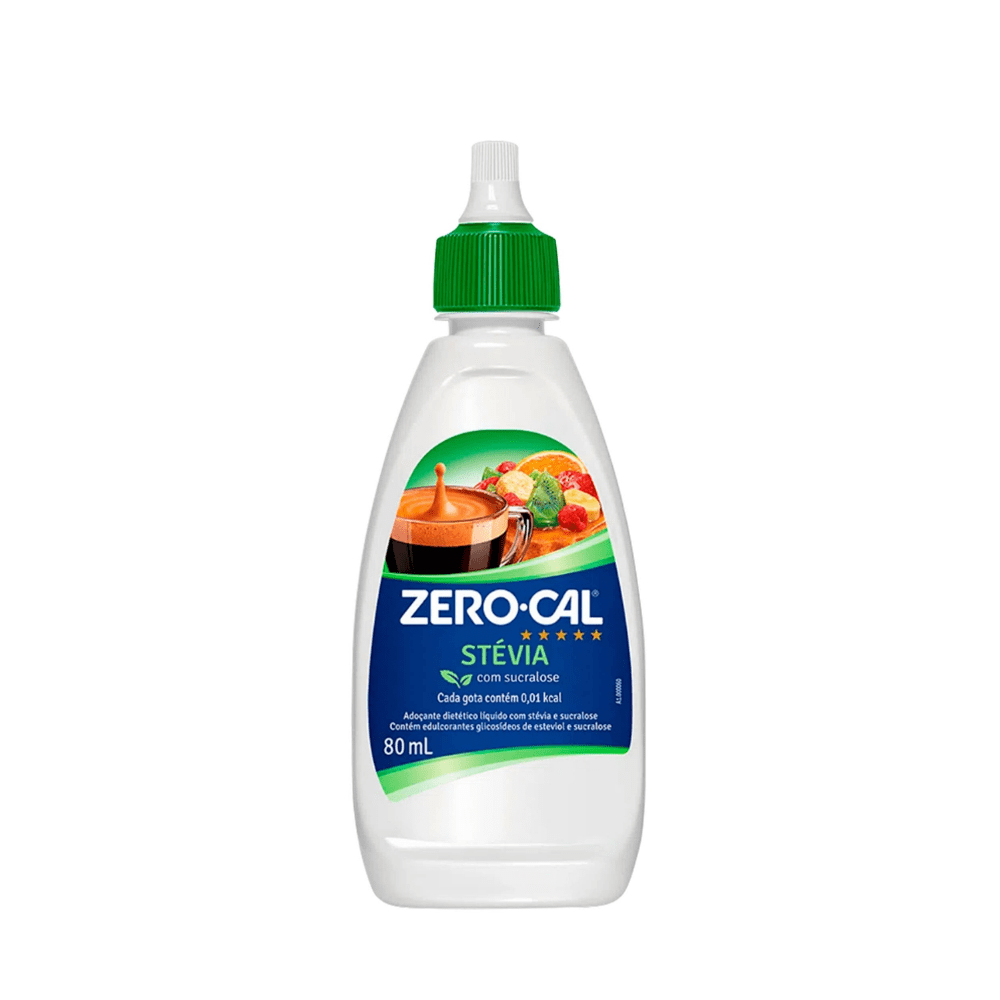 Adoçante líquido Zero-Cal com Stévia e Sucralose 80ml