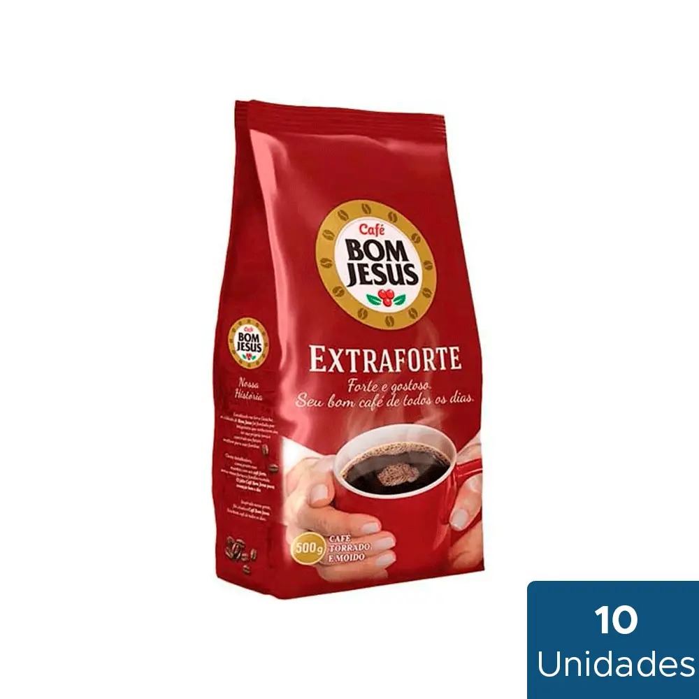 Café Extra Forte Bom Jesus Pouch 10 Unidades com 500g