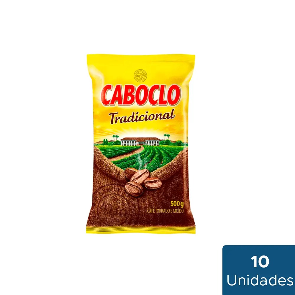 Café Tradicional Caboclo 10 Unidades com 500g