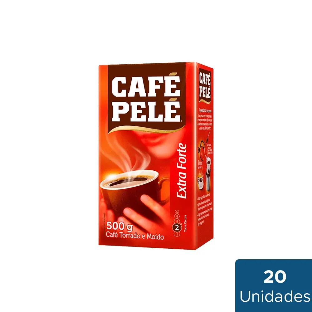 Café Extra Forte á Vácuo Pelé 20 unidades de 500g