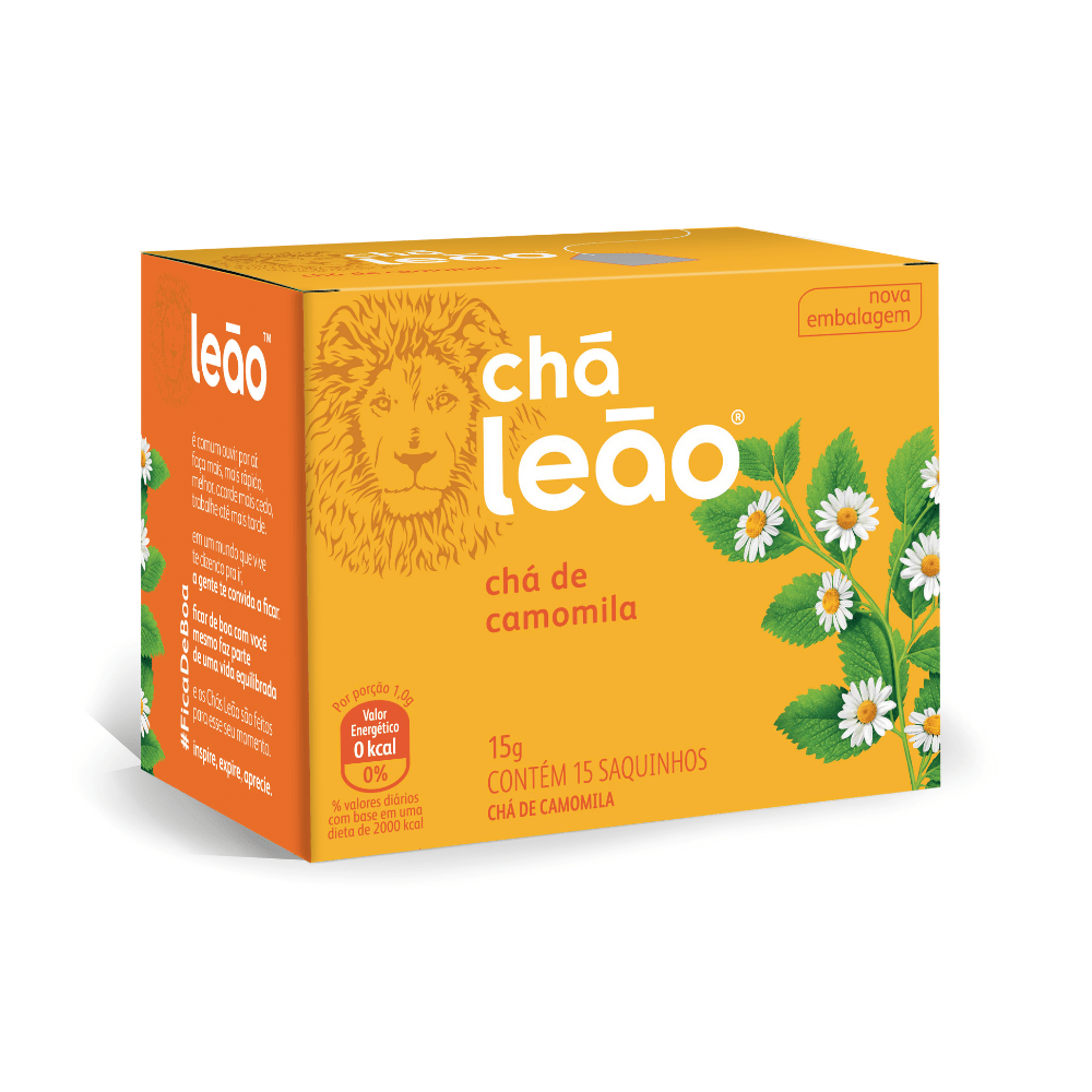 Chá de Camomila Leão com 15 sachês 15g