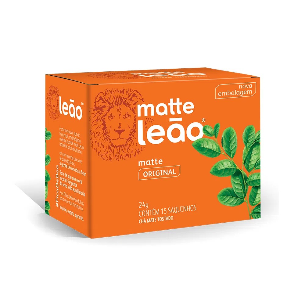 Chá Matte Natural Leão com 15 sachês 24g