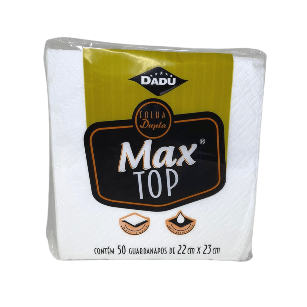 Guardanapo de Papel 22x23cm Dadu Maxtop Folha Dupla com 1.000 Folhas