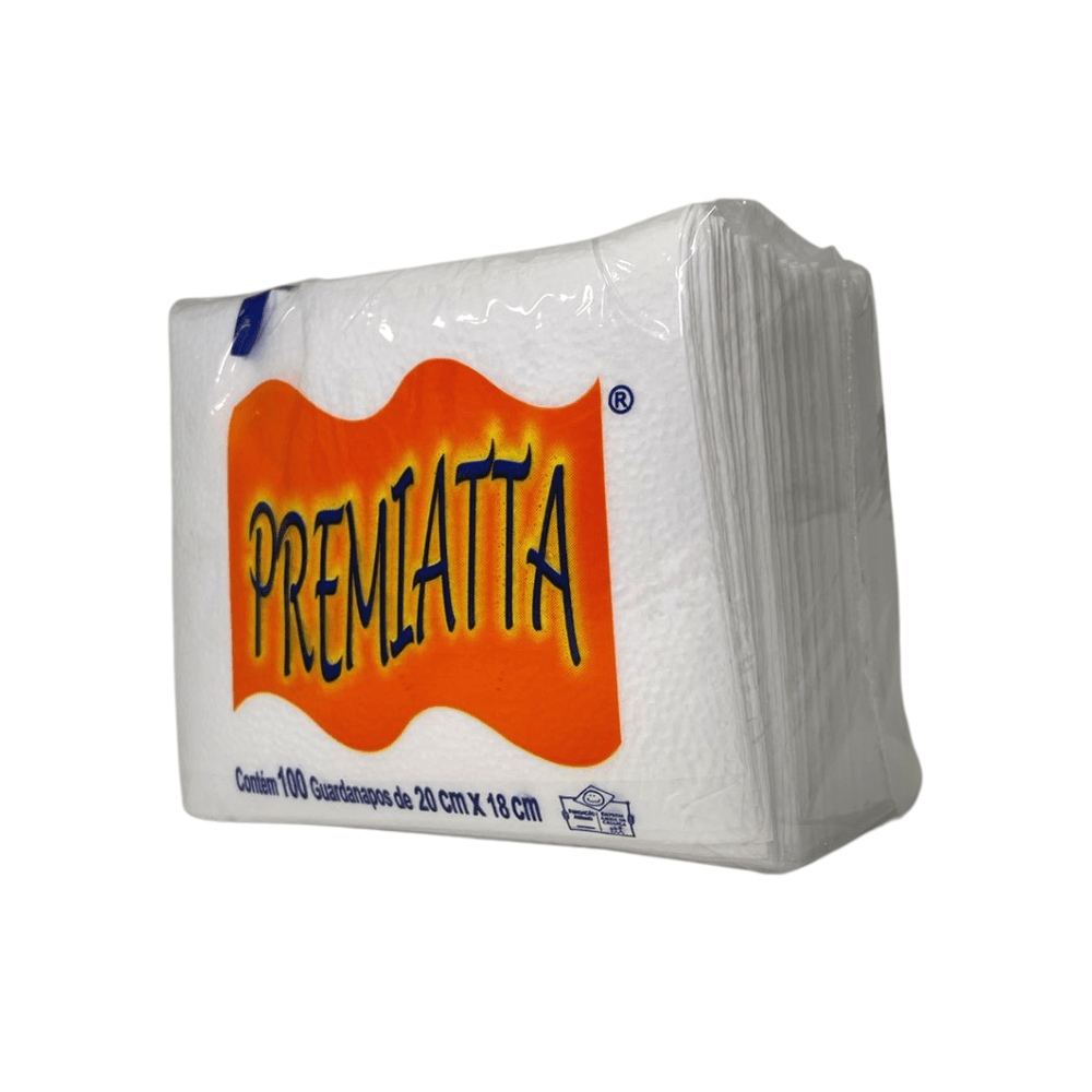 Guardanapo de Papel 20x18cm Premiatta Folha Simples com 100 Folhas Seda