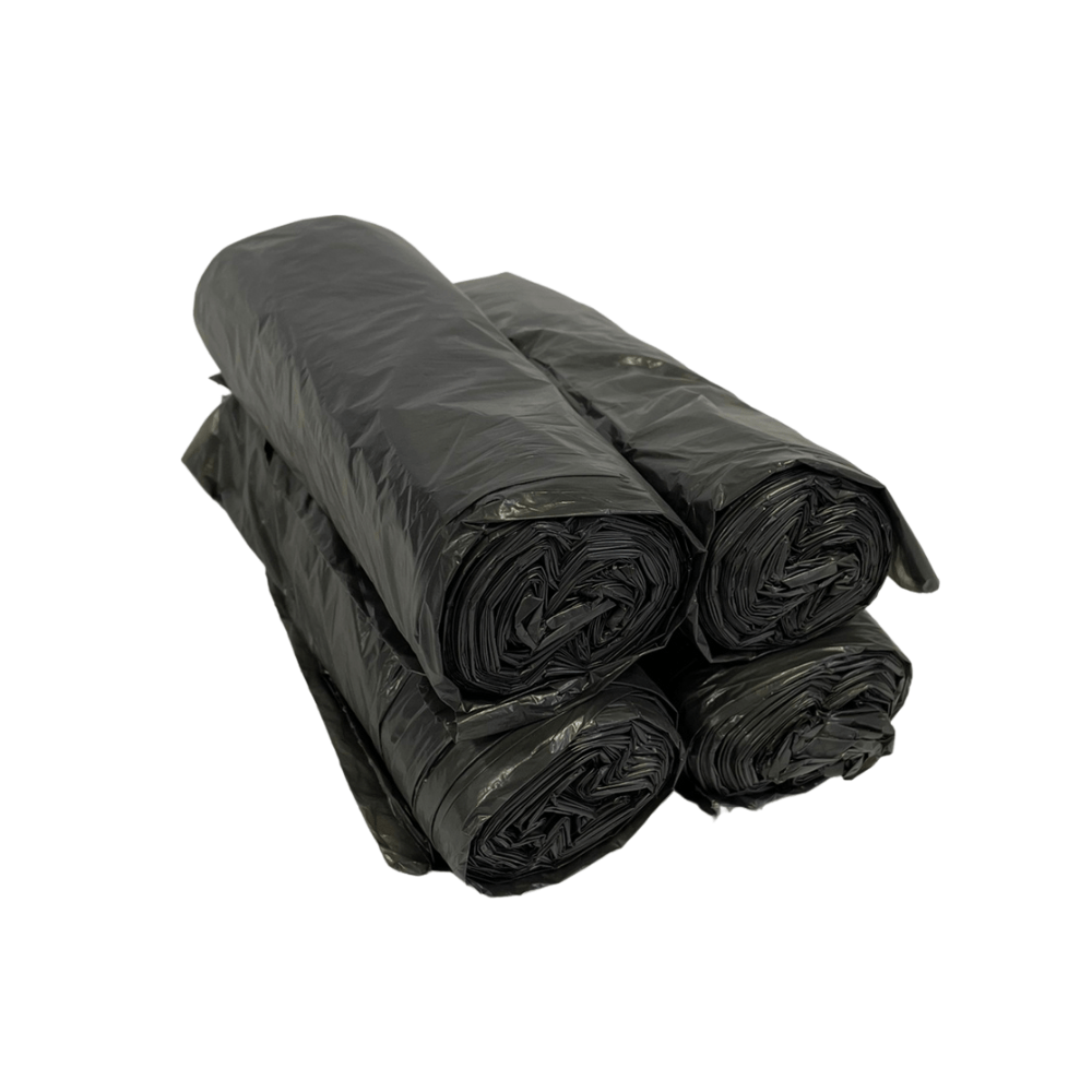 Saco de Lixo 20 Litros Preto Reciclado Zibag Azeplast 100 Unidades 40x47cm