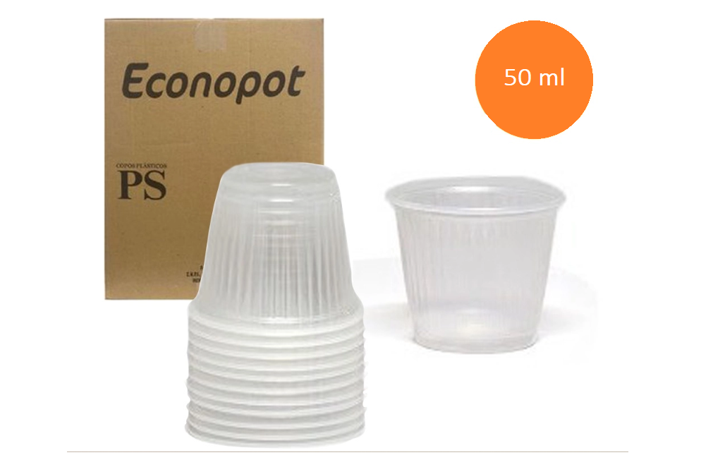 Copo Descartável 50ml Para Café Econopot 5000 Unid 50x100