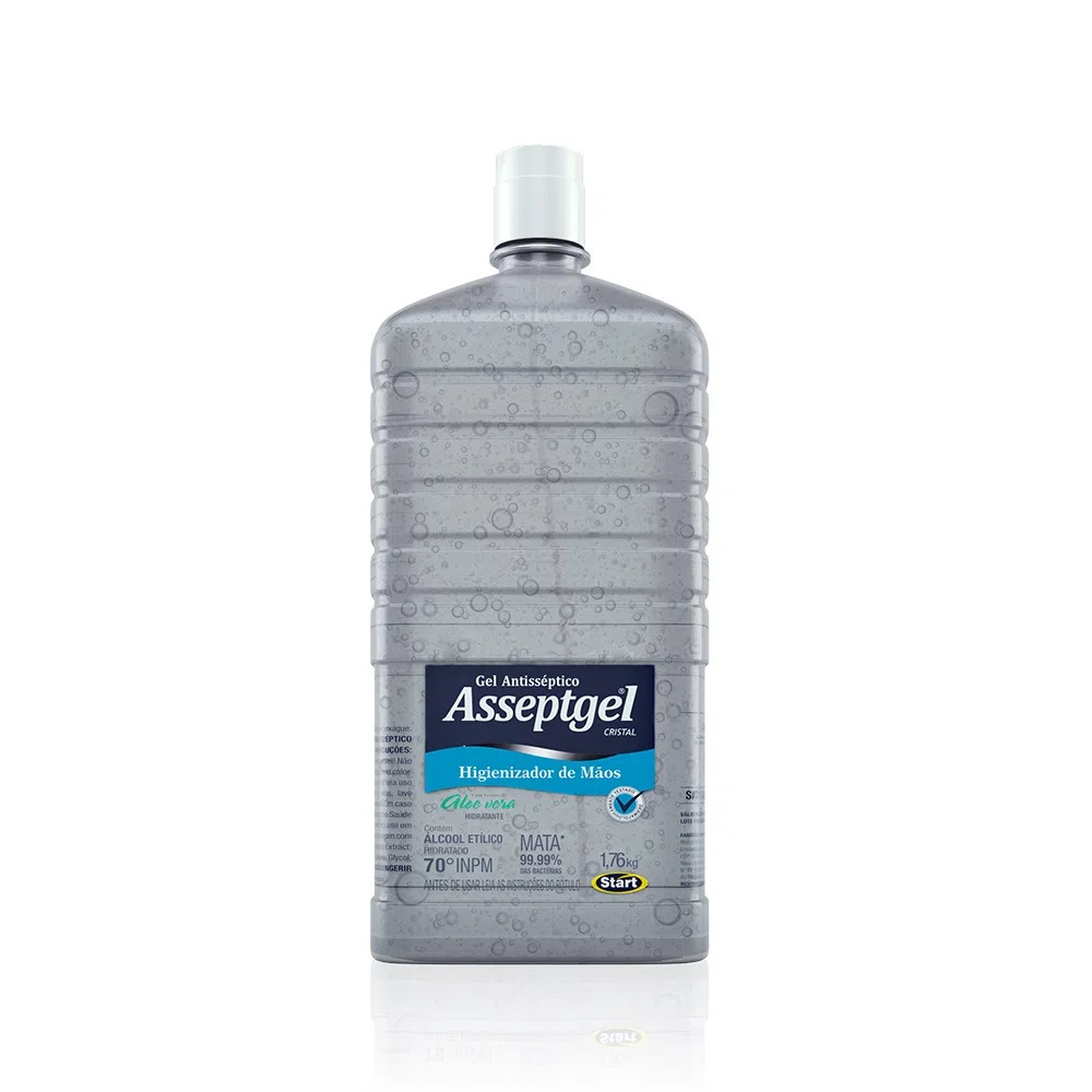 Álcool em Gel Para as Mãos 70º INPM Asseptgel Refil 1,7Kg