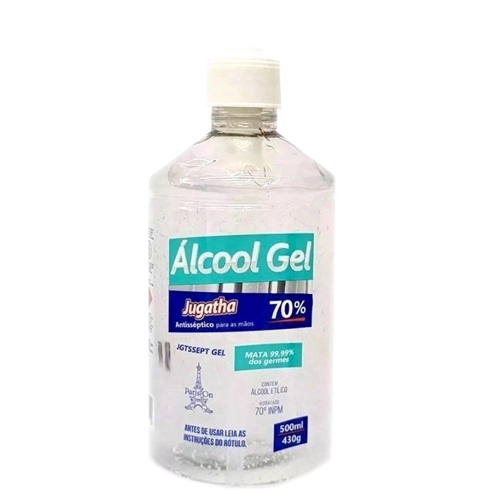 Álcool em Gel 70º INPM 430g Jugatha Jgtssept Antisséptico