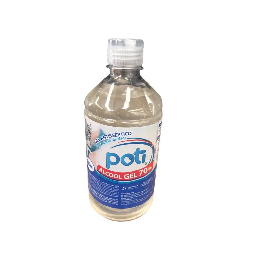 Álcool em Gel 70º INPM 500g Poti Antisséptico para Mãos