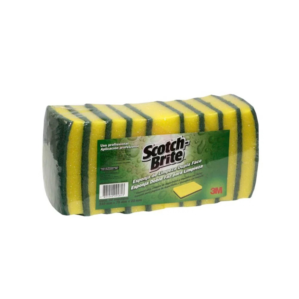 Esponja Multiuso para Louças Scotch Brite 3M com 10 Unidades