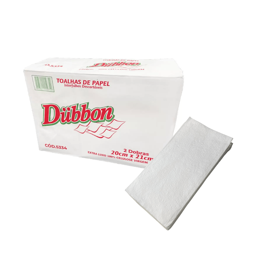 Papel Toalha Interfolha Dubbon 2 Dobras Aprox 650 Folhas Simples