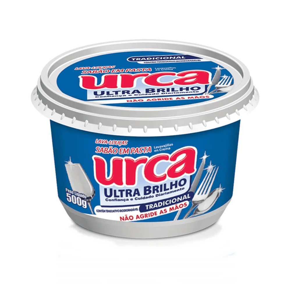 Sabão em Pasta Ultra Brilho Tradicional Urca 500g